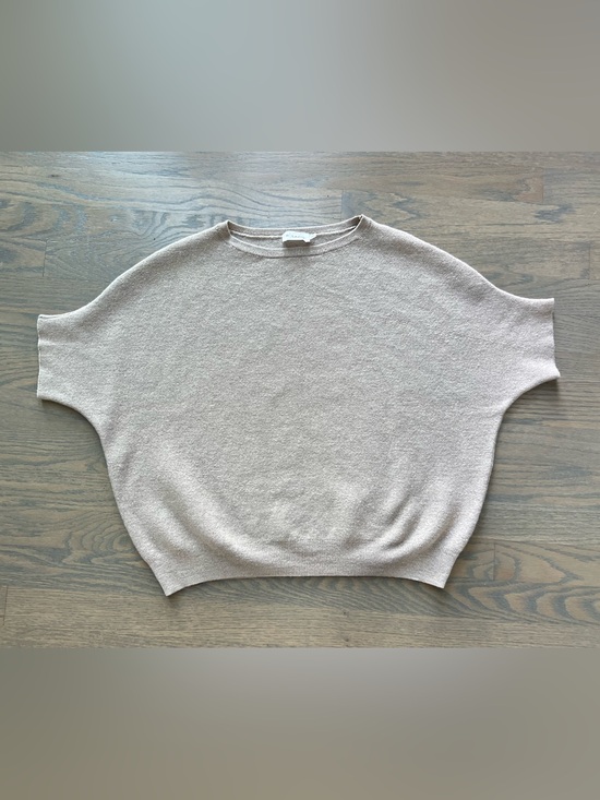 R Label Sweaters - R Label 100% Wool Batwing Dolman Sweater Taupe S/M